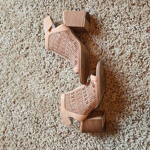 Vince Camuto open toe booties